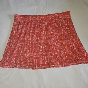 2/$10Mossimo Red Orange Tribal Short Skirt Size XL